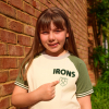West Ham Junior Chenille T-Shirt - Cream/Green