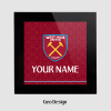 West Ham Personalised Glass Coaster
