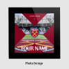 West Ham Personalised Glass Coaster