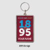 West Ham Personalised Metal Keyring