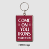 West Ham Personalised Metal Keyring