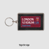 West Ham Personalised Metal Keyring