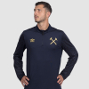 West Ham 25/26 Adults Navy Pre-Match Midlayer Top