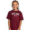 West Ham Junior Claret Reflective Print T-Shirt