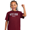 West Ham Junior Claret Reflective Print T-Shirt