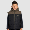 Junior Black/Khaki Hooded Gilet