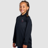 West Ham Junior Black 1/4 Zip Top