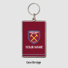 West Ham Personalised Metal Keyring