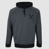 Mens Charcoal/Black Hoodie