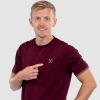 Adults Claret Embroidered Hammers T-Shirt