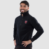 Club Classics - Adults Black Quarter Zip Fleece