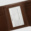 Brown Leather Tri-Fold Wallet