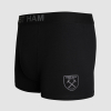 West Ham 2 Pack Boxer Shorts - Black/Grey