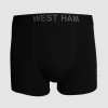 West Ham 2 Pack Boxer Shorts - Black/Grey