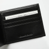 Black Leather Bi-Fold Wallet