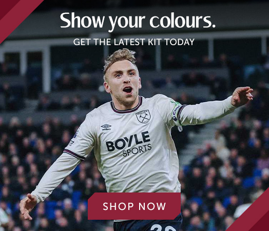 Official West Ham United Store - buy West Ham Kit Online