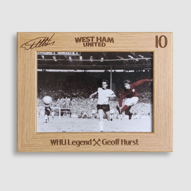 West Ham Legends Hurst - Wooden Photo Frame