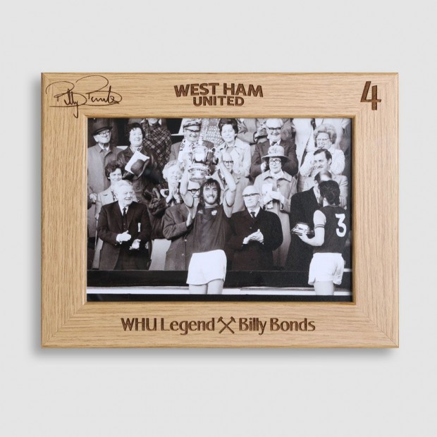 West Ham Legends Bonds - Wooden Photo Frame