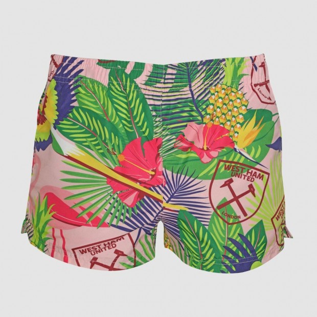 Girls Pink Hawaiian Shorts