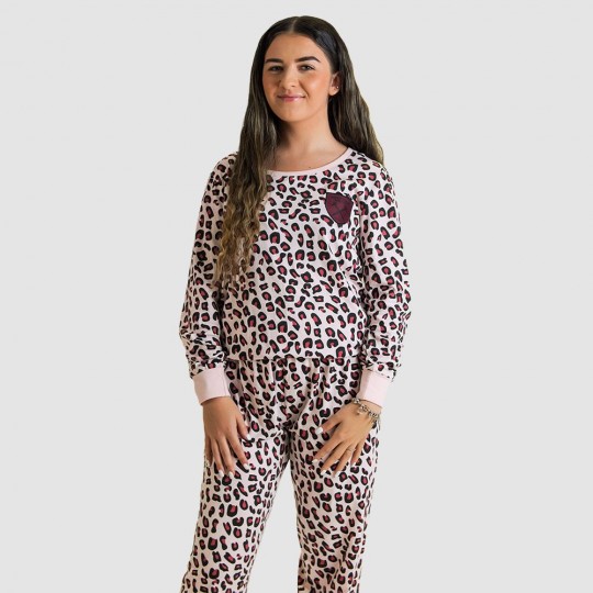 West Ham Womens Leopard Print Pyjamas