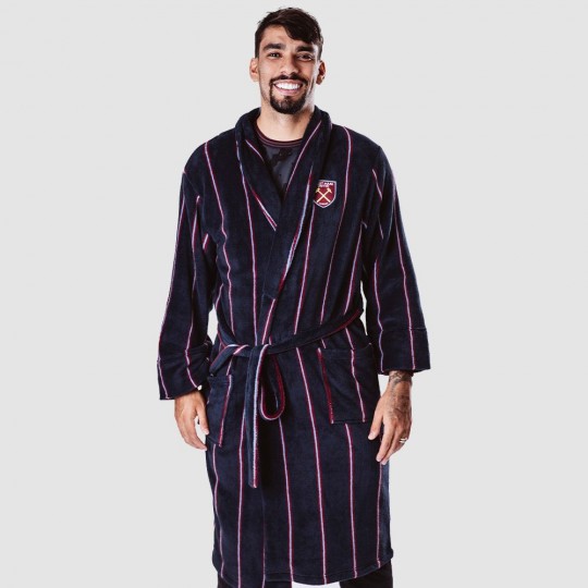 Mens Long Dressing Gown Fleece Hooded Nightwear Bath Robe Sleepwear Pajamas  | Fruugo BH