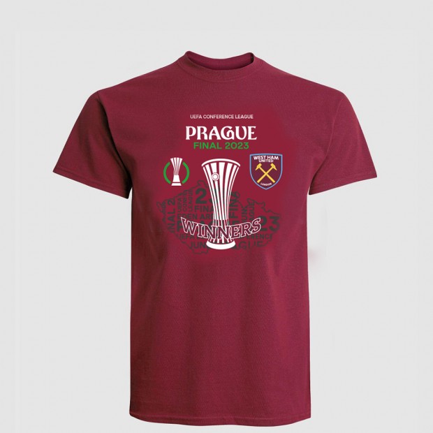 Junior UEFA Conference League Claret Winner Tshirt