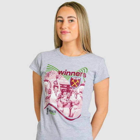 Womens UEFA Conference League Trophy Lift Tshirt