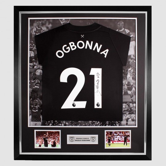 Ogbonna Framed Signed 22/23 Away Shirt