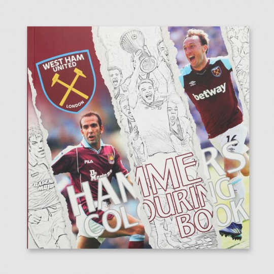 Official West Ham United FC Hammer Marque Kit Leather Book 