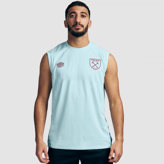 ウェストハム　トレーニングノースリーブM West Ham Adults Sleeveless Jersey - Unsponsored