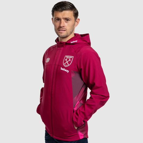 West Ham Adults Shower Jacket - Sponsored