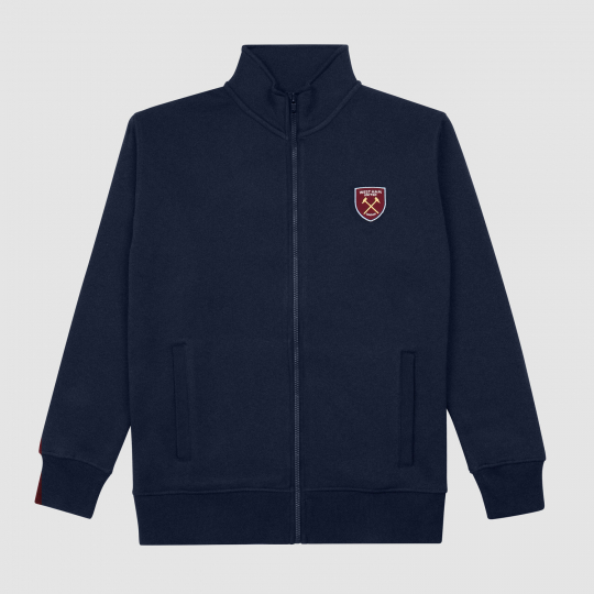 Pull à Capuche Officiel West Ham United FC - Blason Imprimé, Polaire Chaude, Homme - Tailles S à 3XL !