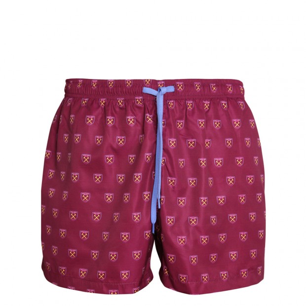West Ham Junior Claret Crest Swim Shorts