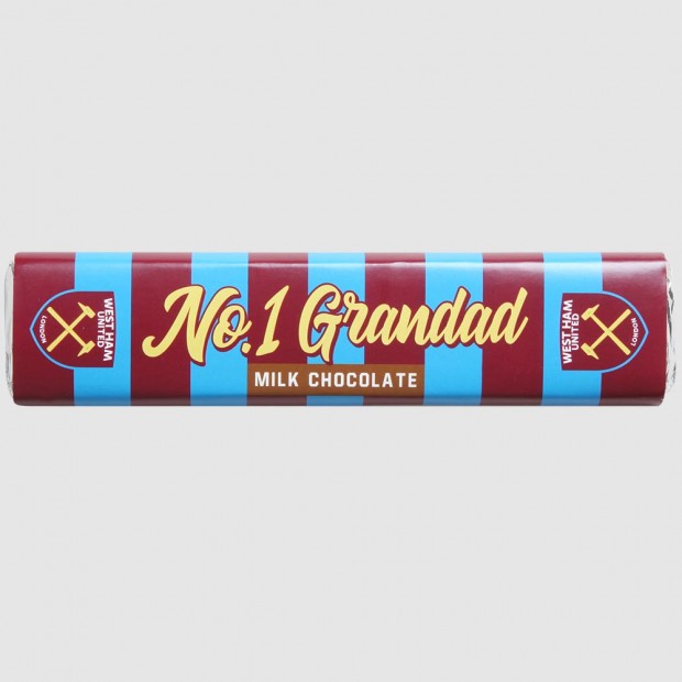 West Ham No 1 Grandad Milk Chocolate Bar