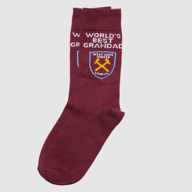 West Ham Worlds Best Grandad Socks