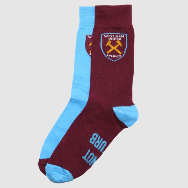 West Ham Mens Feet Up Socks