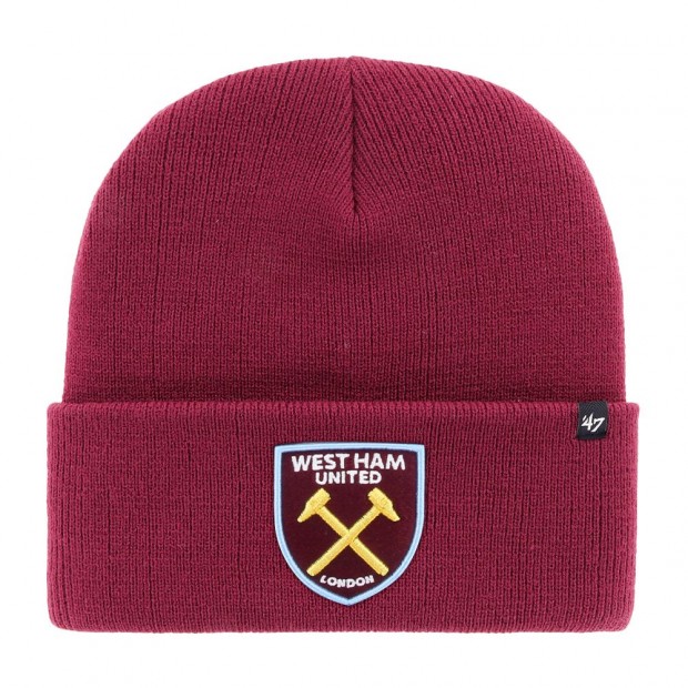 West Ham 47 - Junior Claret Crest Cuff Knit Hat