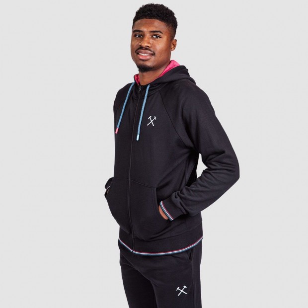 Black Neon Full Zip Hoodie
