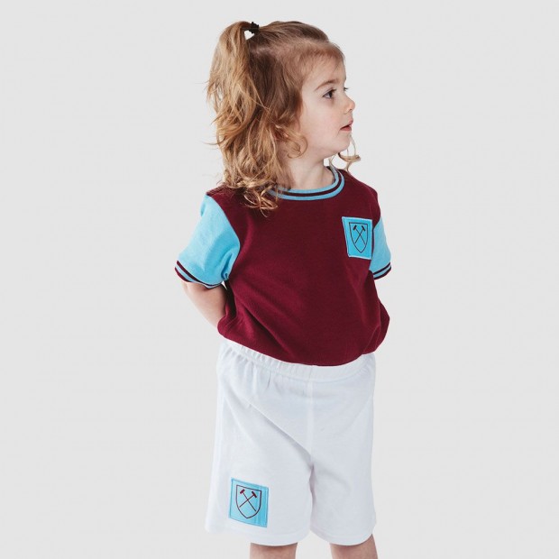 West Ham Infant 1966 Kit Shorts And T-Shirt Set