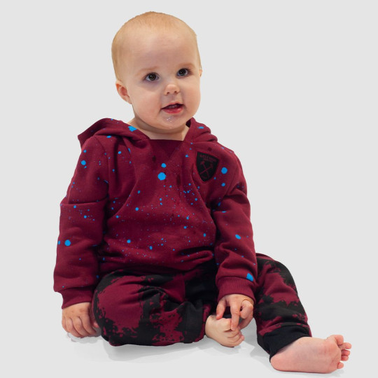 West Ham Baby Splatter Print Hoodie