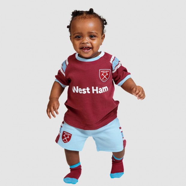West Ham Infant 22/23 Kit Shorts And T-Shirt Set