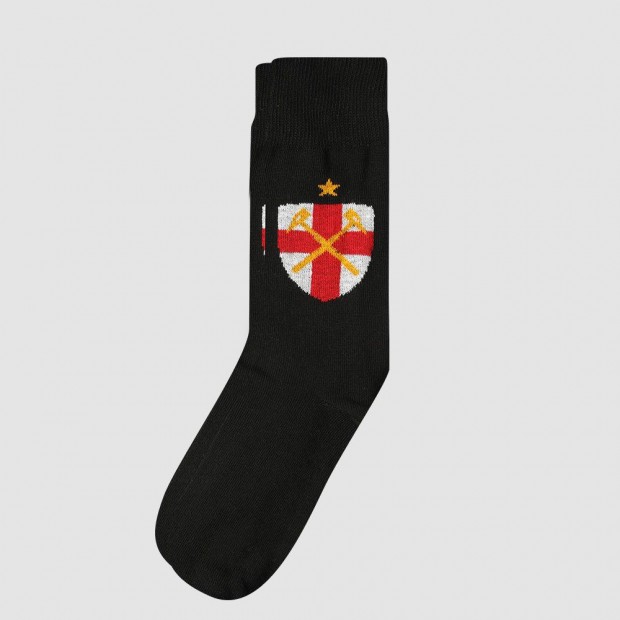 West Ham Black Club & Country Socks