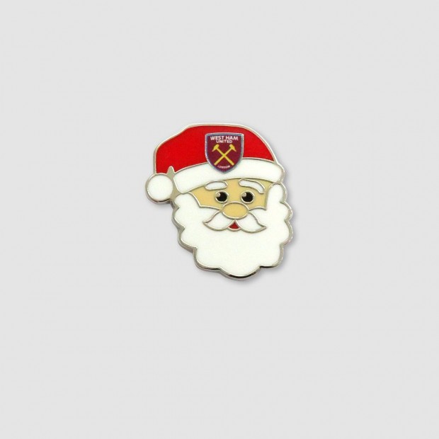 West Ham Christmas Santa Pin Badge