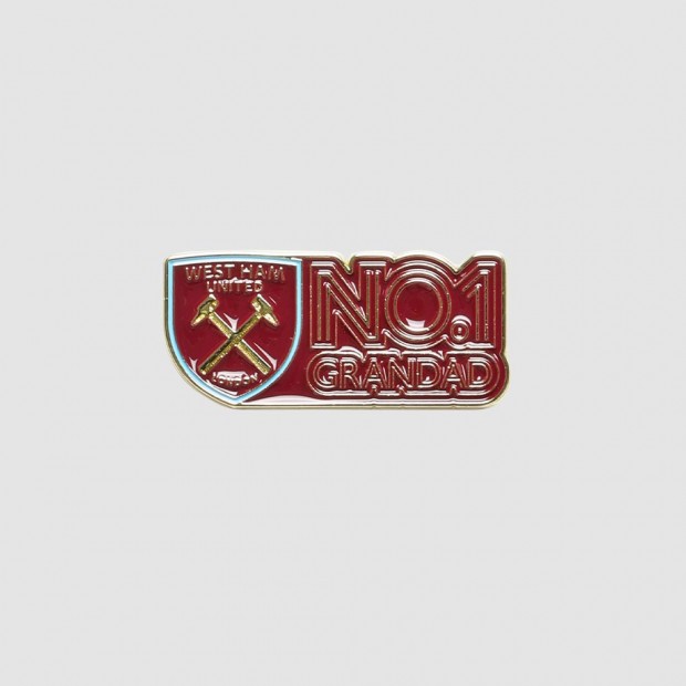 West Ham No 1 Grandad Pin Badge