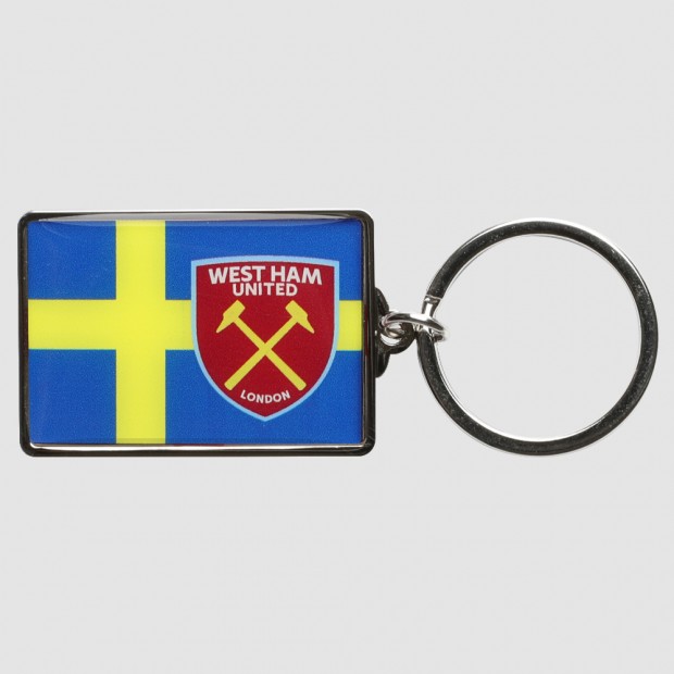 Sweden Flag/Crest Keyring