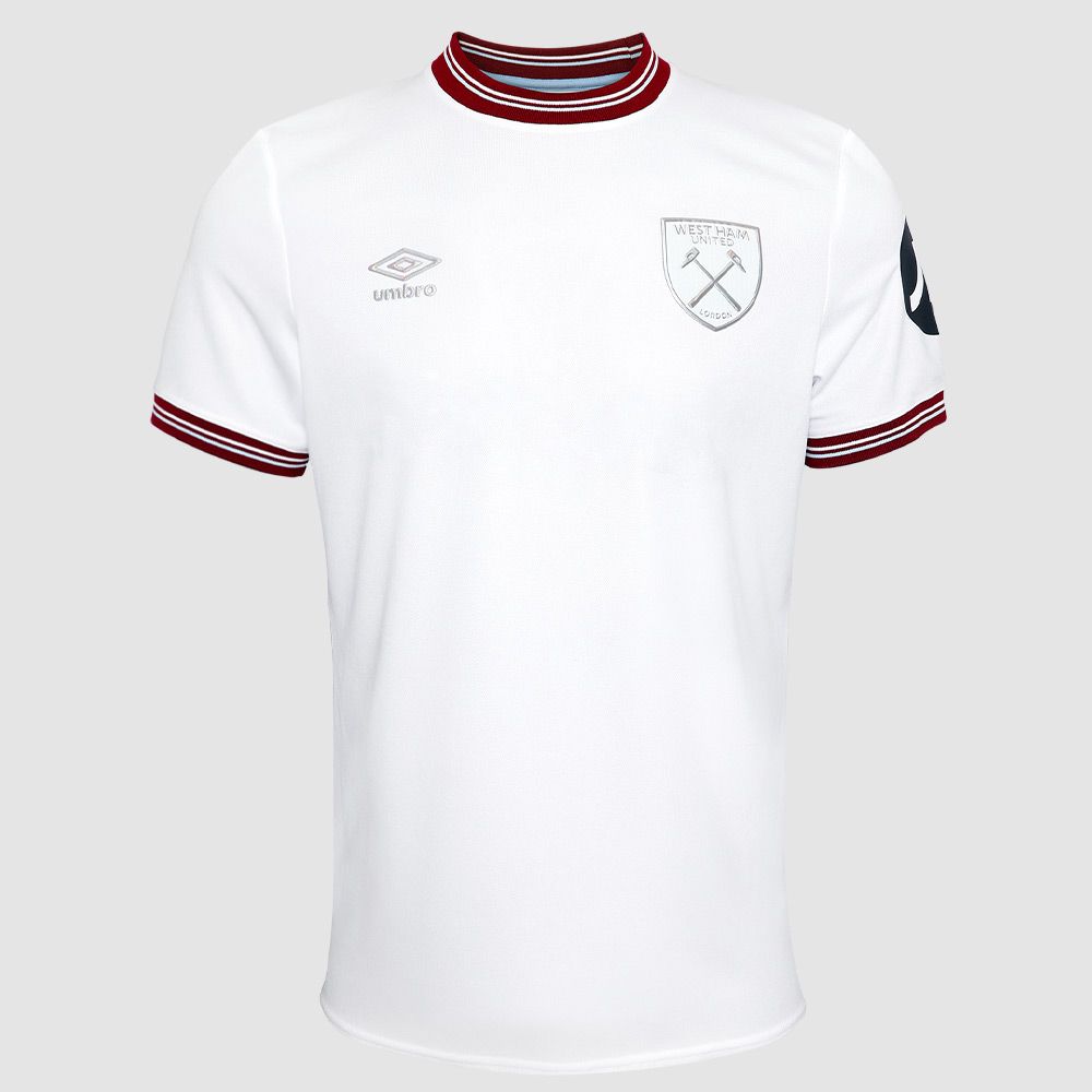 West Ham United 23/24 Unsponsored Away Shirt White