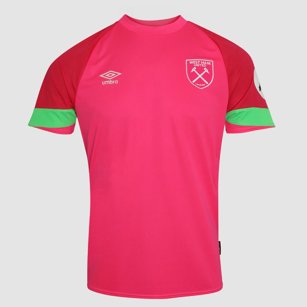 West Ham United 23/24 Unsponsored Ss 3rd G/k Shirt PINK