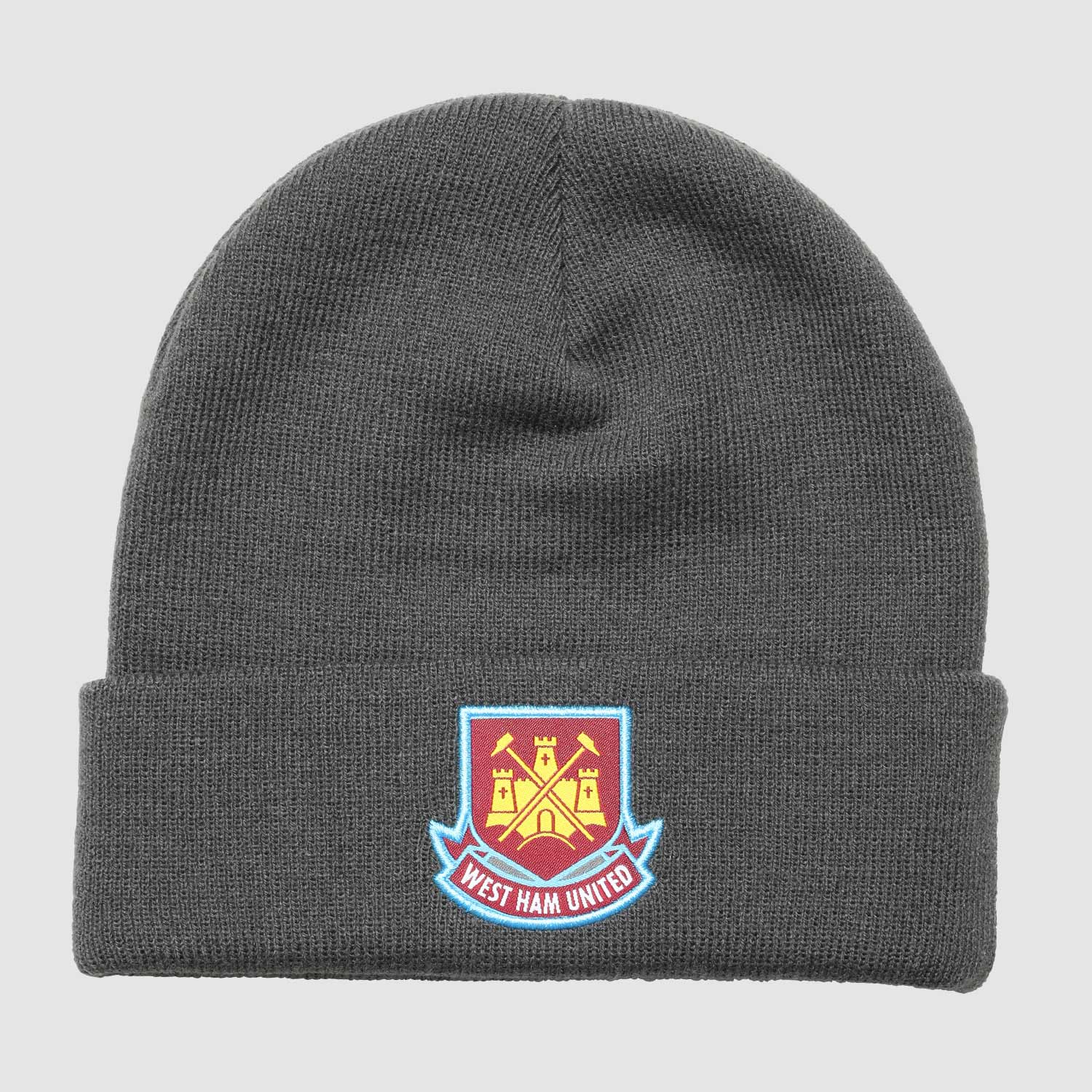 West Ham Grey 1999 Crest Cuff Knit Hat