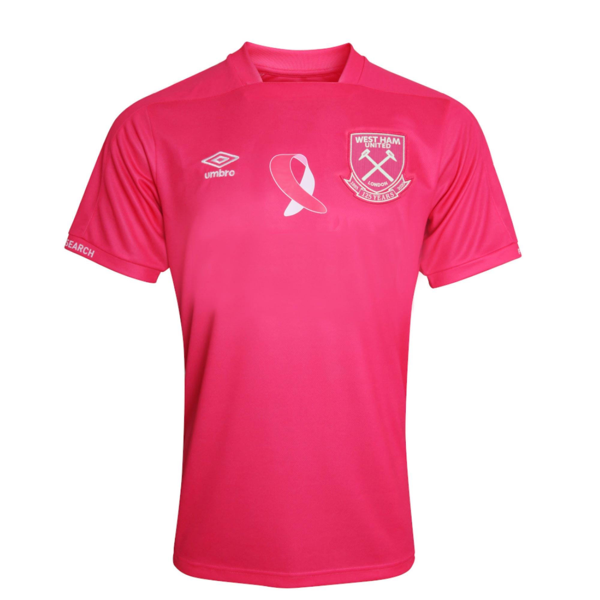 Whu X Breast Cancer Now 20/21 Under 18 Shirt PINK