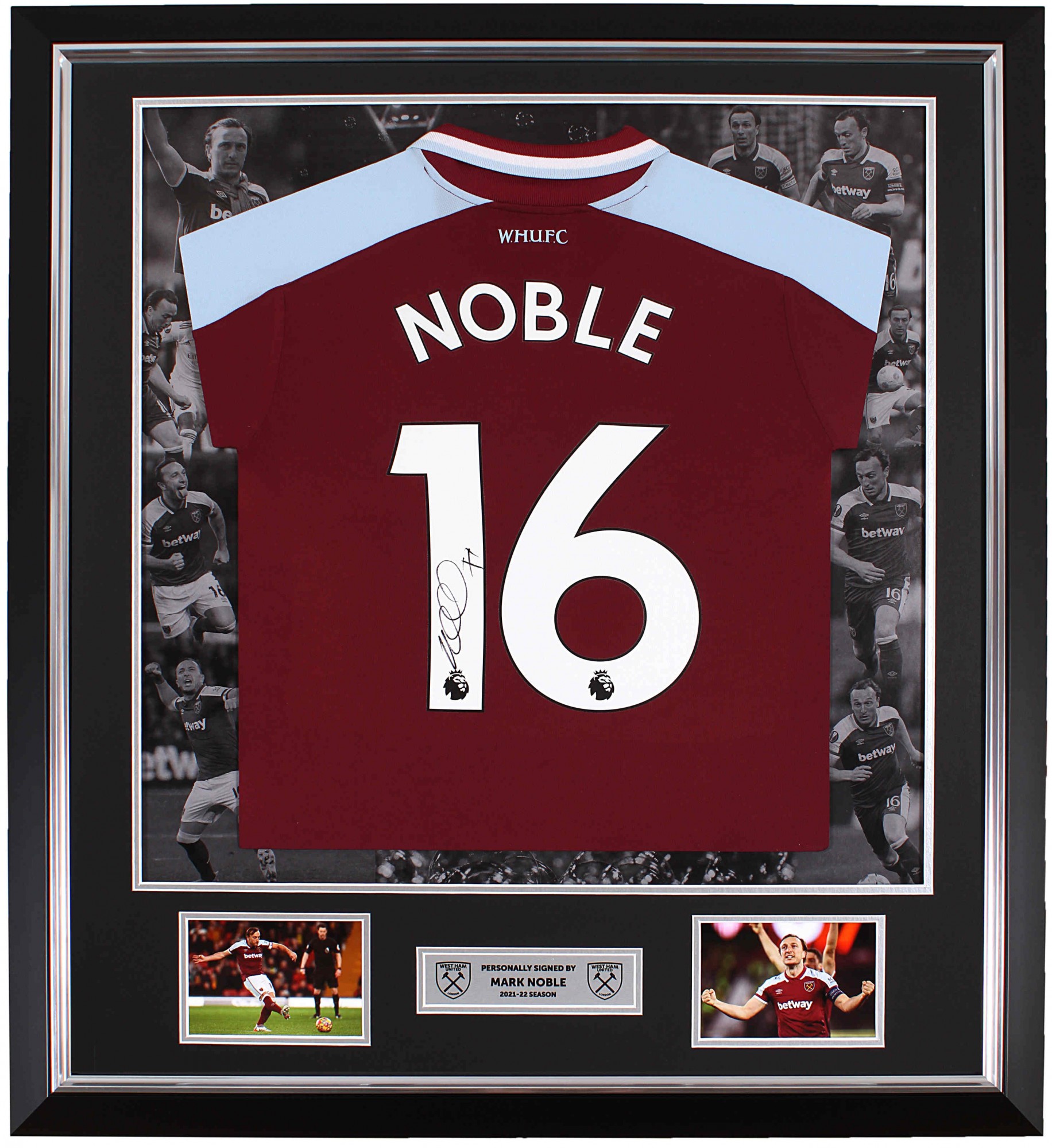 Noble Signed Framed 21/22 Home Shirt